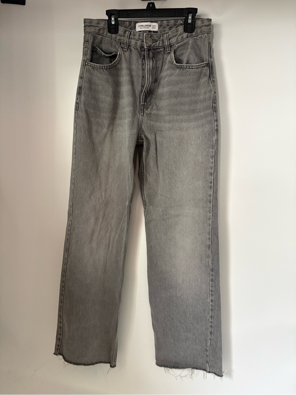 PULL&BEAR woman’s Straight-Leg Gray Jeans